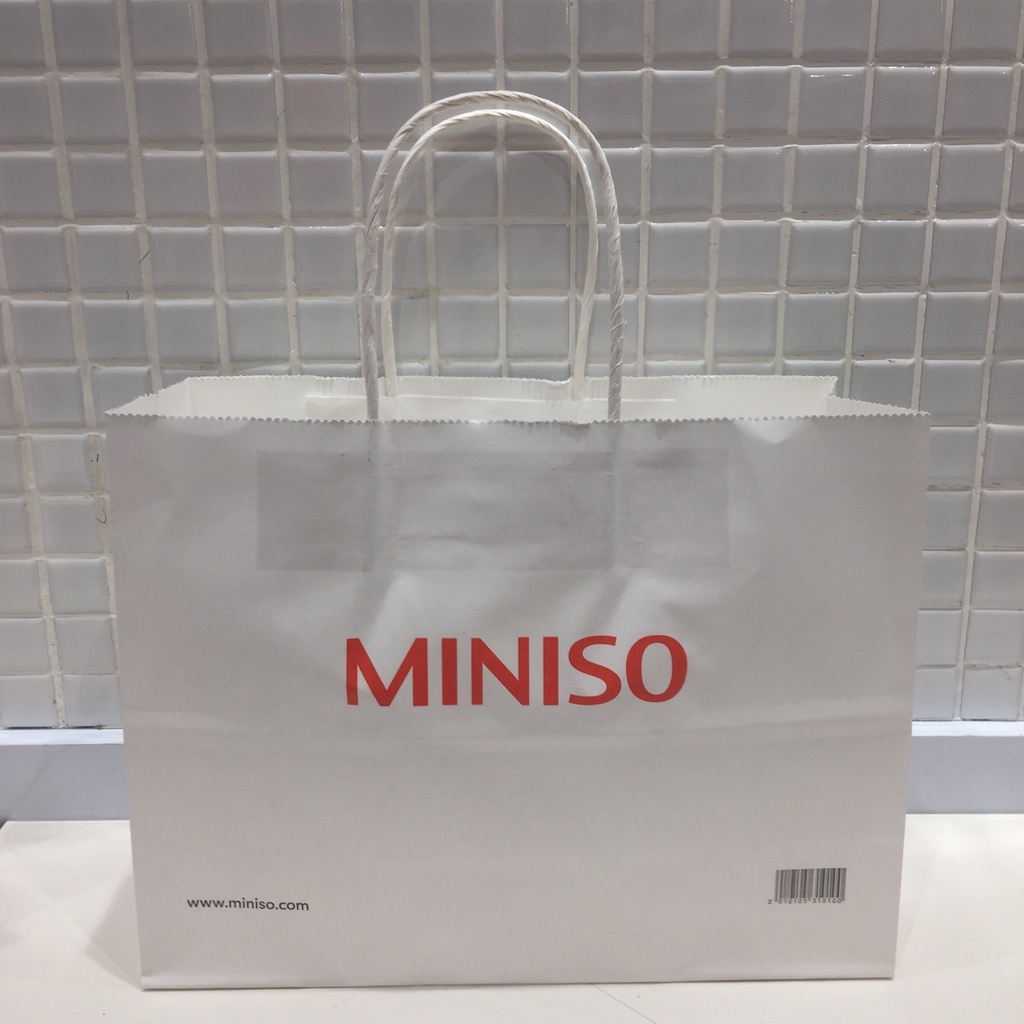 Miniso Paper bag Kertas Tas logo Miniso uk Medium 30x30 Original
