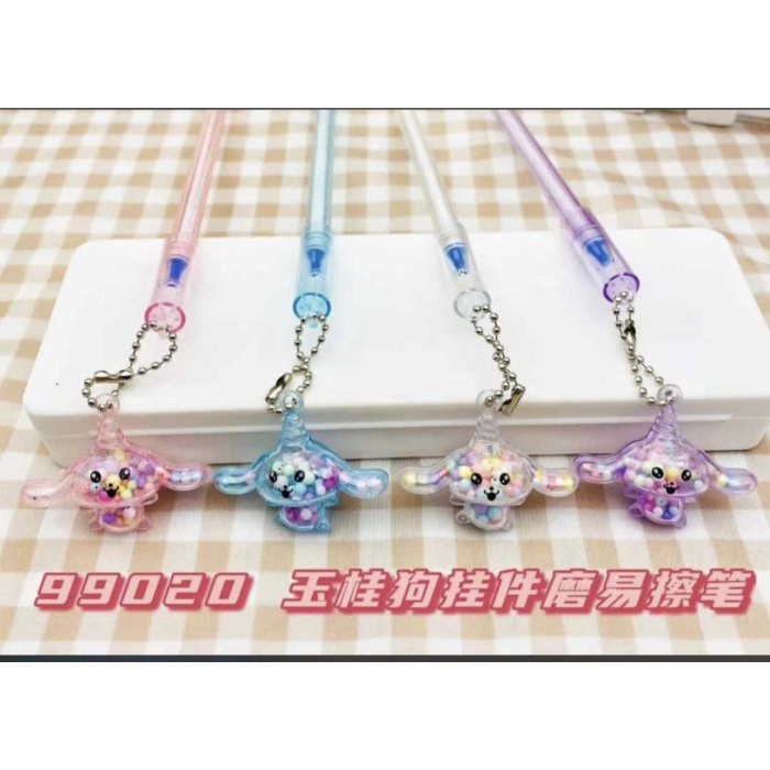 

pen gel gantungan cinnamon roll isi 12 -Zilong