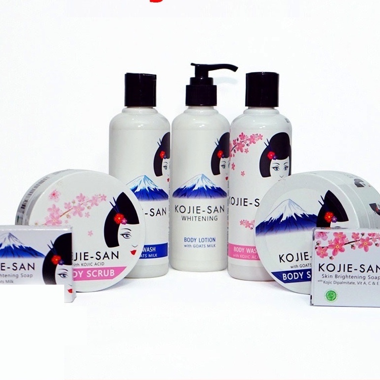 KOJIE-SAN SKIN BRIGHTENING Series | Soap Body Scrub Lotion Sabun Goats Milk Kojic