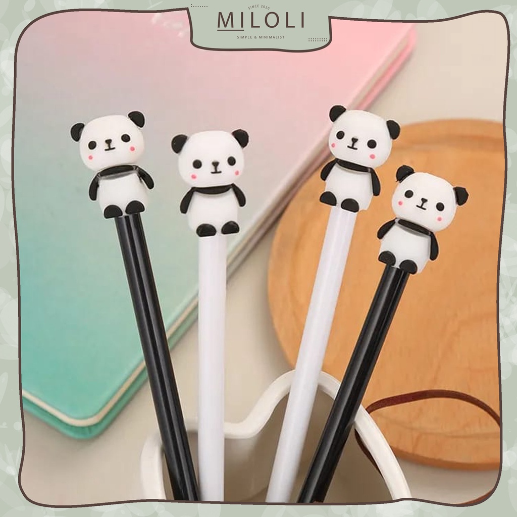 

[MILOLI] 1Pcs Pena Gel PANDA LUCU 0.5mm Aesthetic Pen - D0044