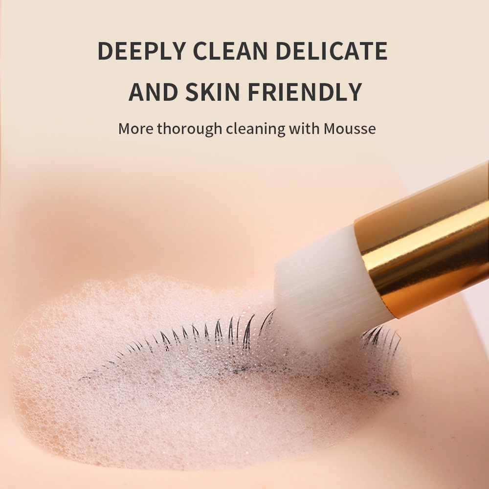 Sikat Pembersih Bulu Mata Tato Okulasi Eyelash Mulut Lengkung Cuci Botol Lash Extension Perlengkapan Shampoo Remover Makeup Tools