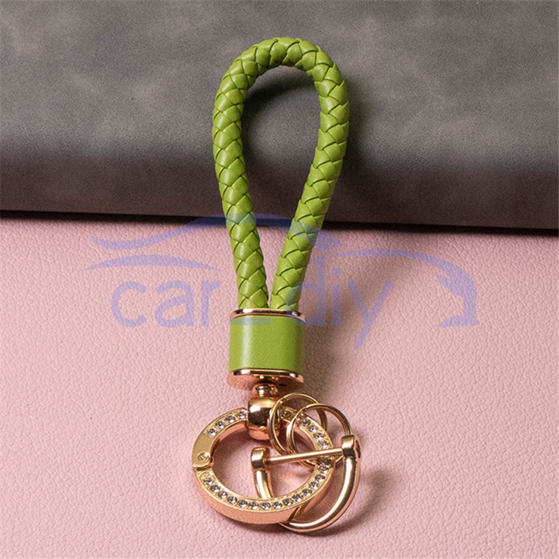 Gantungan Kunci Kemewahan Liontin Logam Lanyard Berwarna-warni Untuk Mobil Sepeda Motor Remote Key Bag Dekorasi Hadiah Elegan Gift Keychain