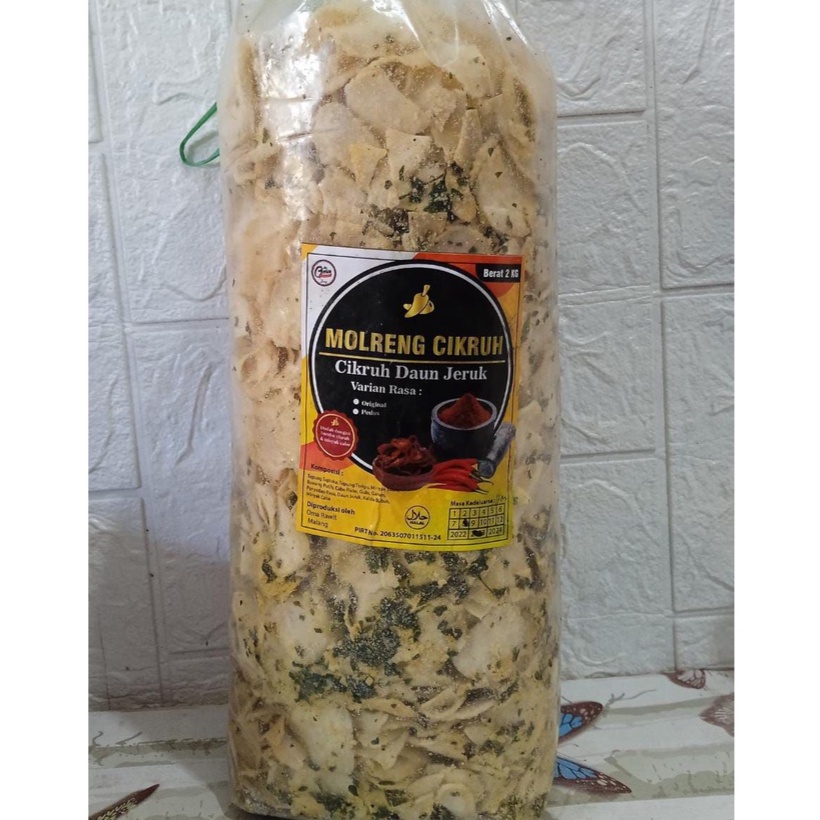 

Keripik Molreng CIKRUH Pedas CIKRUH DAUN JERUK 2 KG ORIGINAL