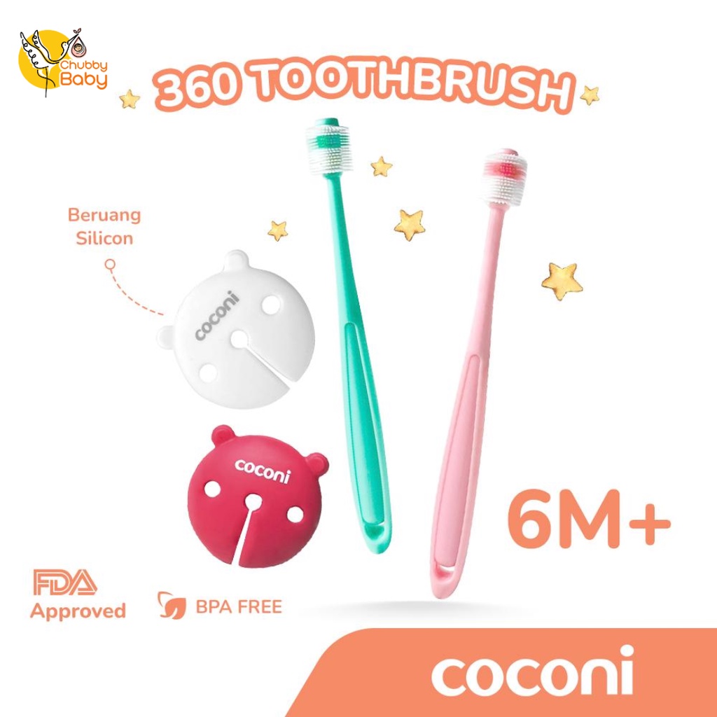 Coconi Baby 360 Toothbrush | Sikat Gigi Bayi dan Anak Premium