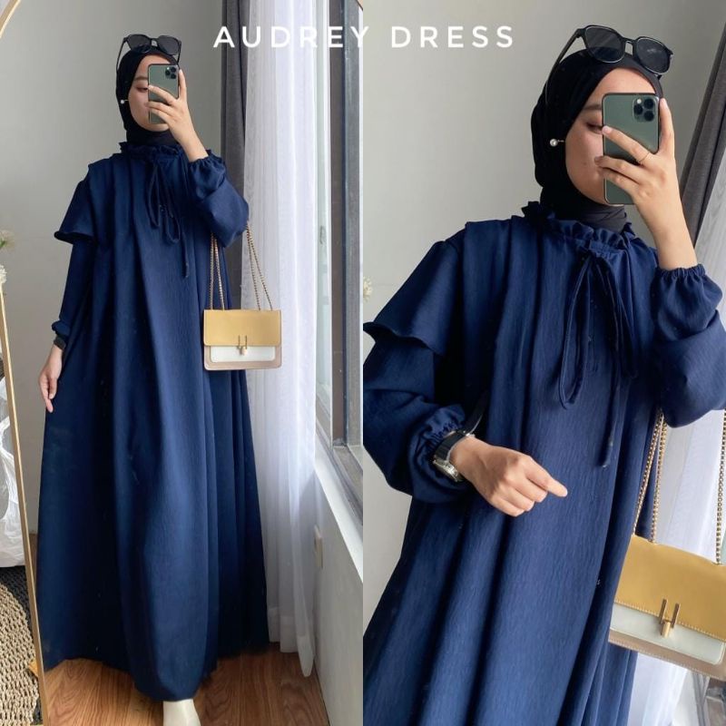 𝐏𝐆𝐌𝐓 • AUDREY DRESS CRINKLE AIRFLOW GAMIS WANITA