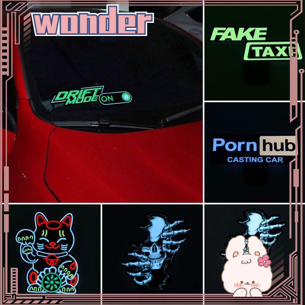 Wonder LED Stiker Mobil Fashion Car Window Mobil Elektrik Decals