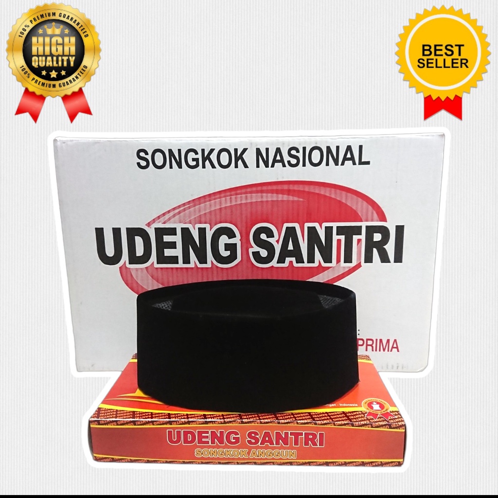 Kopyah Hitam Polos / Kopiah Polos Hitam / Songkok Hitam / Songkok Dewasa / Songkok Songkok Udeng San