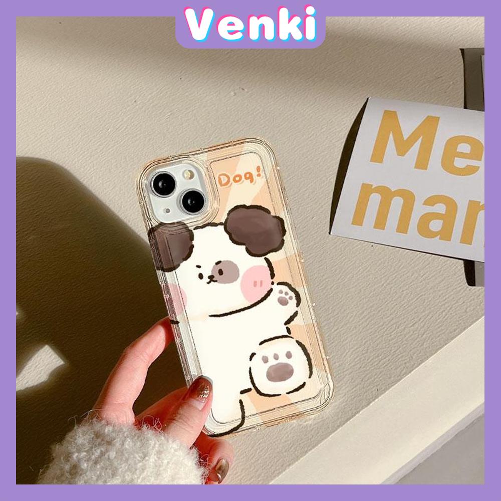 VENKI - For iPhone 11 Case Clear Phone Case TPU Soft Case Airbag Shockproof Protection Camera Cute Kitten Puppy Compatible with iPhone 14 13 Pro Max iPhone 12 Pro Max XR XS  8Plus