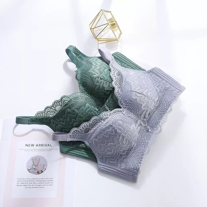 𝘈𝘉𝘎✰ Push Up Bra Seksi Seamless Tanpa Tali Bahan Renda Lace Nilon Nyaman Import / Celana Dalam Korset Nylon Renda Lace PREMIUM 5007