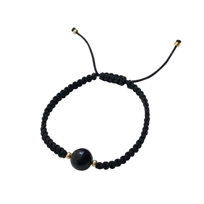 Obsidian Gelang Perempuan Niche Set Benming Tahun Tali Merah Dikepang Gelang Pasangan Gelang Perempuan Dua Warna