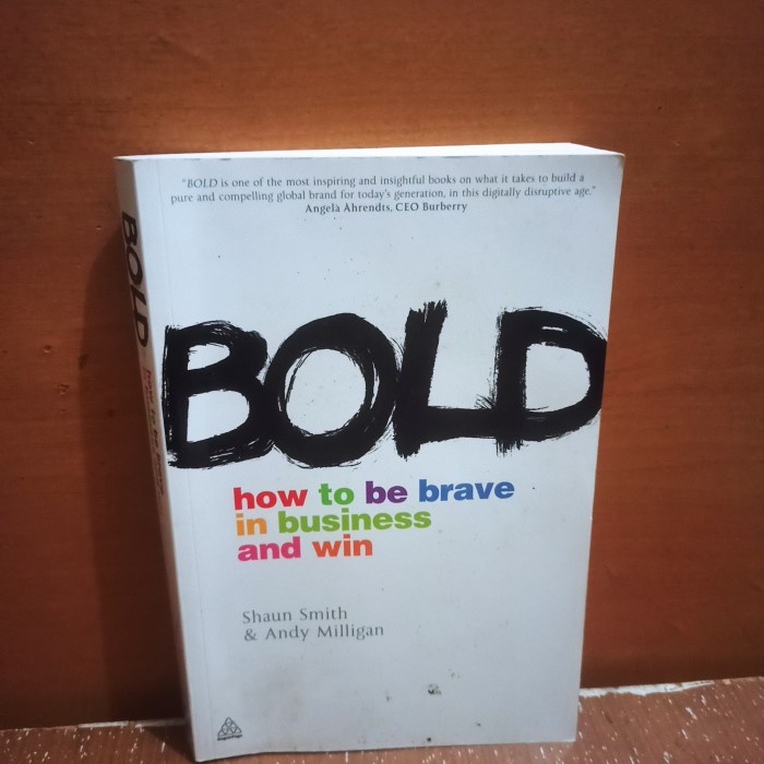 original how to be brave in business and win Bold