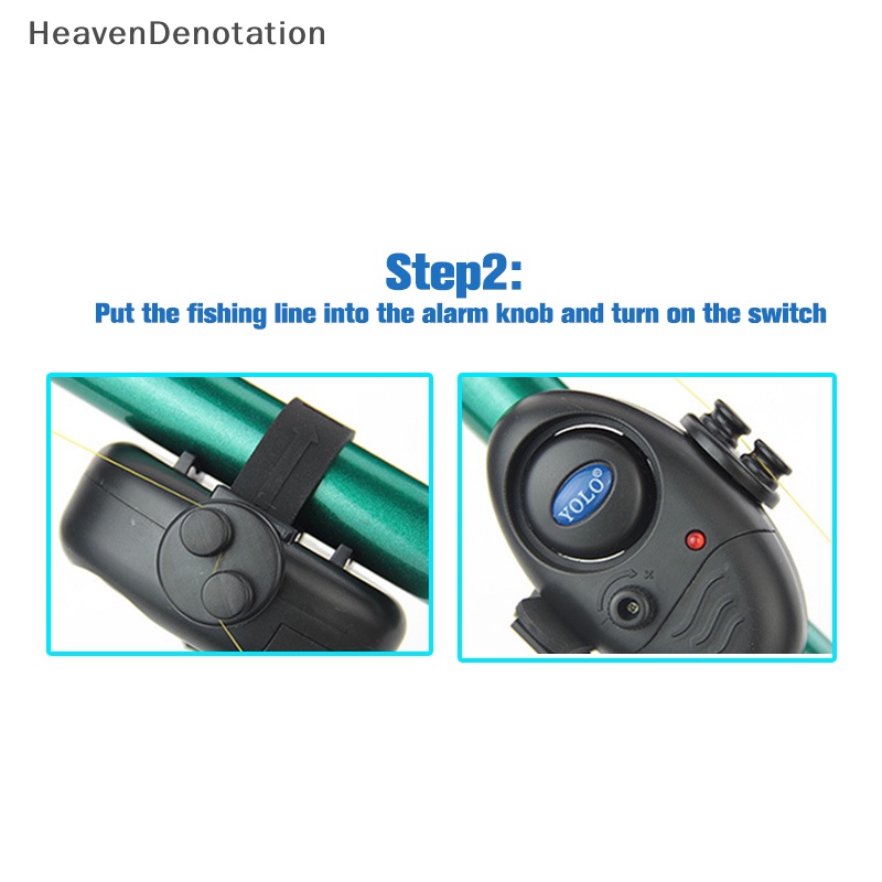 [HeavenDenotation] Alarm Gigitan Pancing Ikan Gurame Signalizator Ikan Indikator Dengan LED/Suara HDV