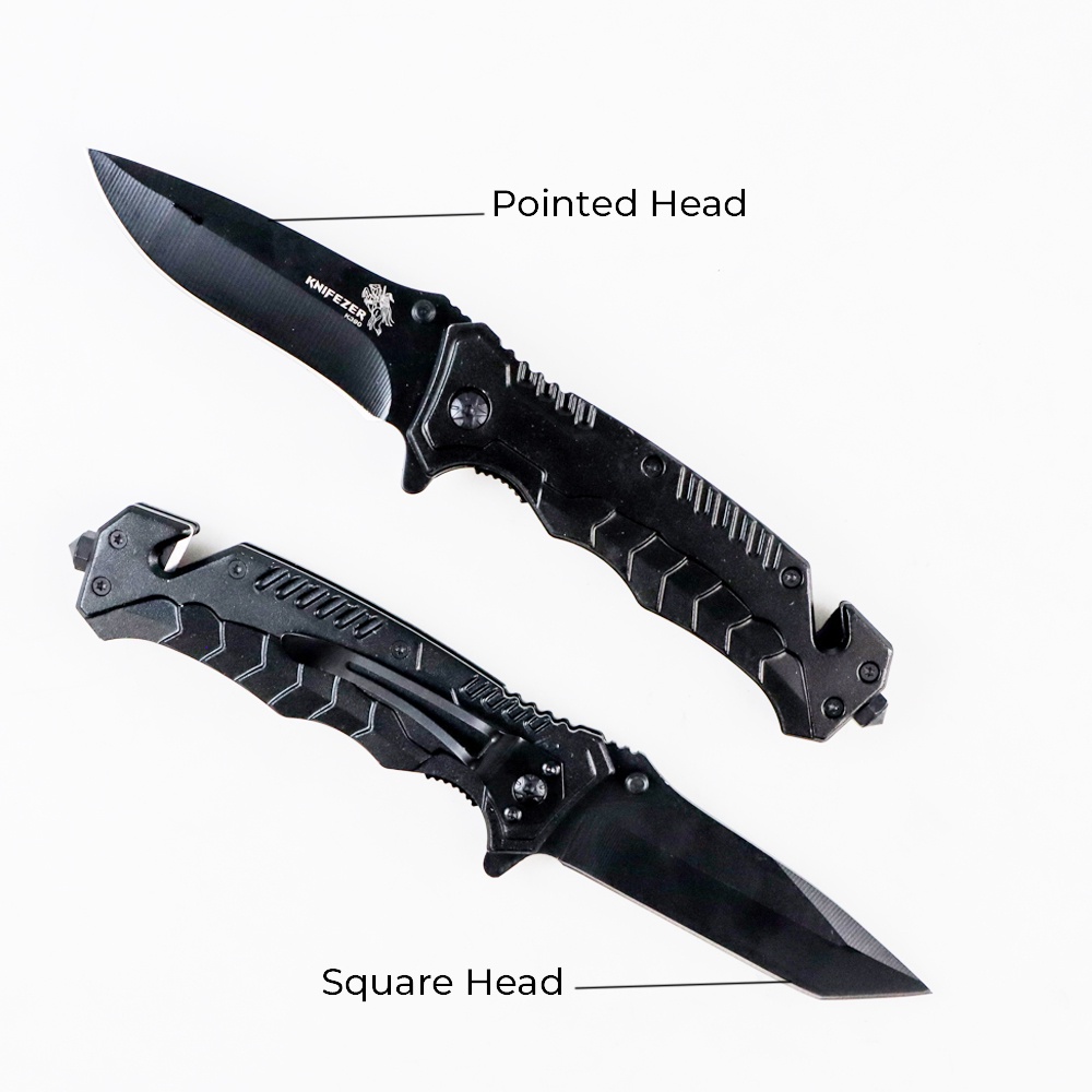 Pisau Lipat KNIFEZER Boker Square Head Portable Survival Knife