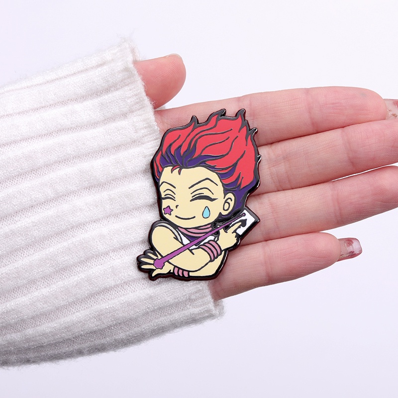 Hunter X Hunter Sisso Enamel Keras Pin Bros Karakter Kartun Bros Kerah Lencana Anime Perhiasan Aksesori Hadiah Untuk Penggemar Teman