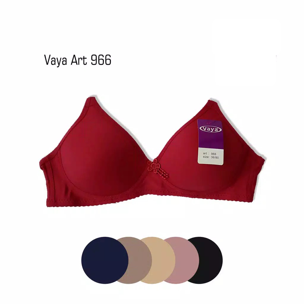 lantaklajuustore- 3PCSMURAH BRA/BH VAYA Art:966||bh Tanpa kawat