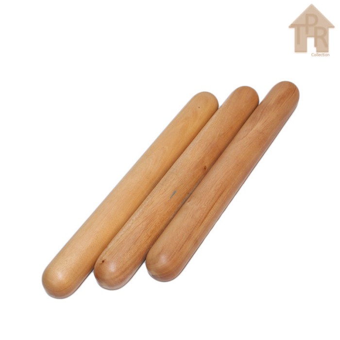 Rolling Pin Kayu Penggilas Adonan / Penggiling Manual - Mahoni