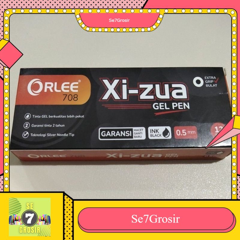 

Bolpoin Gelpen XI-ZUA ORLEE / Bolpoin Tinta Hitam / 1 LUSIN (isi 12)