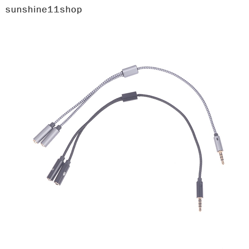 Sho Headphone Komputer Laptop 3.5mm 2-in-1 Adapter Kabel Adaptor Ponsel N