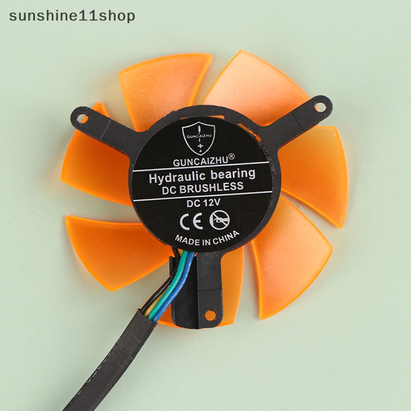 Sho 1Pc 47MM Ultra Tenang Kartu Grafis Lubang Pitch 39MM 12V 4Pin Silent Cooling Fan N