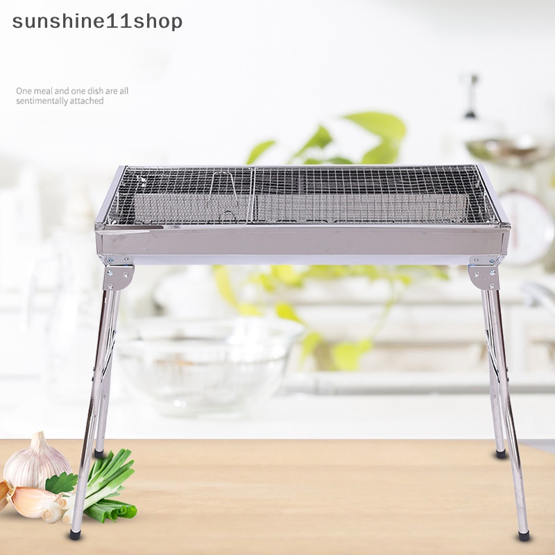 Sho Panggangan Barbekyu outdoor stainless steel grill BBQ Panggangan Arang portable Panggangan Lipat portable charcoal barbecue N