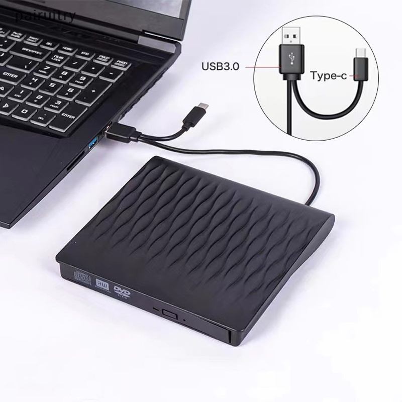 Prt Portable External Dvd Drive USB 3.0 Slim External Dvd RW CD Writer Drive Burner Reader Player Penggerak Optik Untuk Laptop PC Dvd PRT