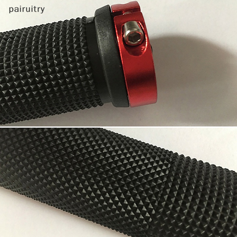 Prt PE Rubber Grips Alloy Manset Bilateral Lock Gagang Sepeda Grip Anti Selip PRT