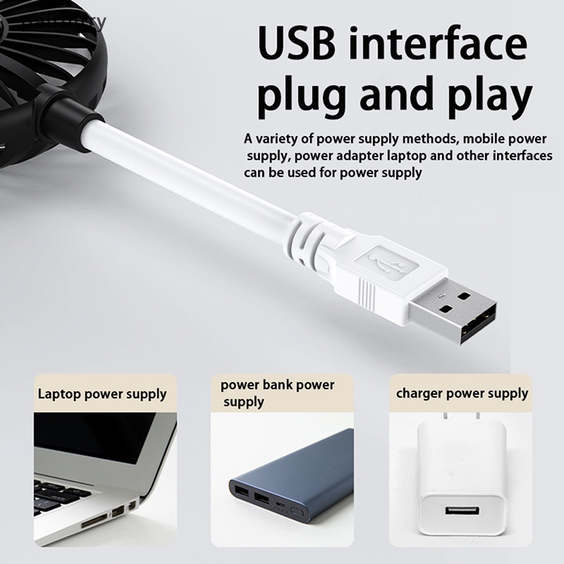 Prt Kipas Angin Kecil Mute Alat Pendingin Kreatif Plug And Play Cooling USB Portable Fan PRT
