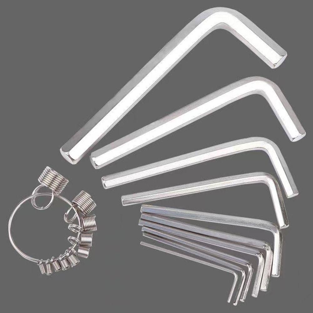 POPULAR Populer 8/10Pcs Kunci Pas Hexagon Multifungsi 1.5~10mm Kekerasan Tinggi Hand Tool