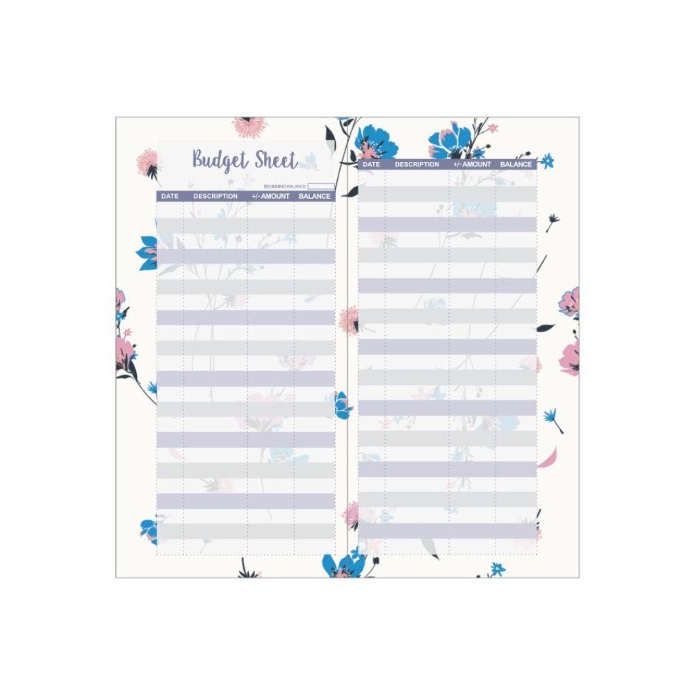 Lanfy A6 Budget Cardstock 12sheets Children Expense Planner Loose Leaf Perforated Habit Sistem Budidaya Untuk Menabung Uang