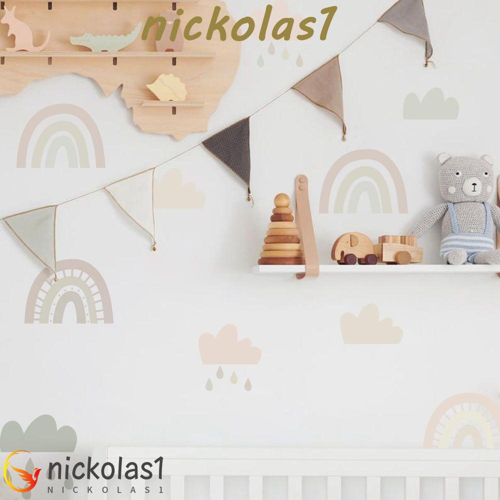 Nickolas1 Pelangi Stiker Dinding Removable Self Adhesive Jendela Furniture Mobil Kupas Dan Tongkat Untuk Kamar Anak Nursery Decor Wall Decals