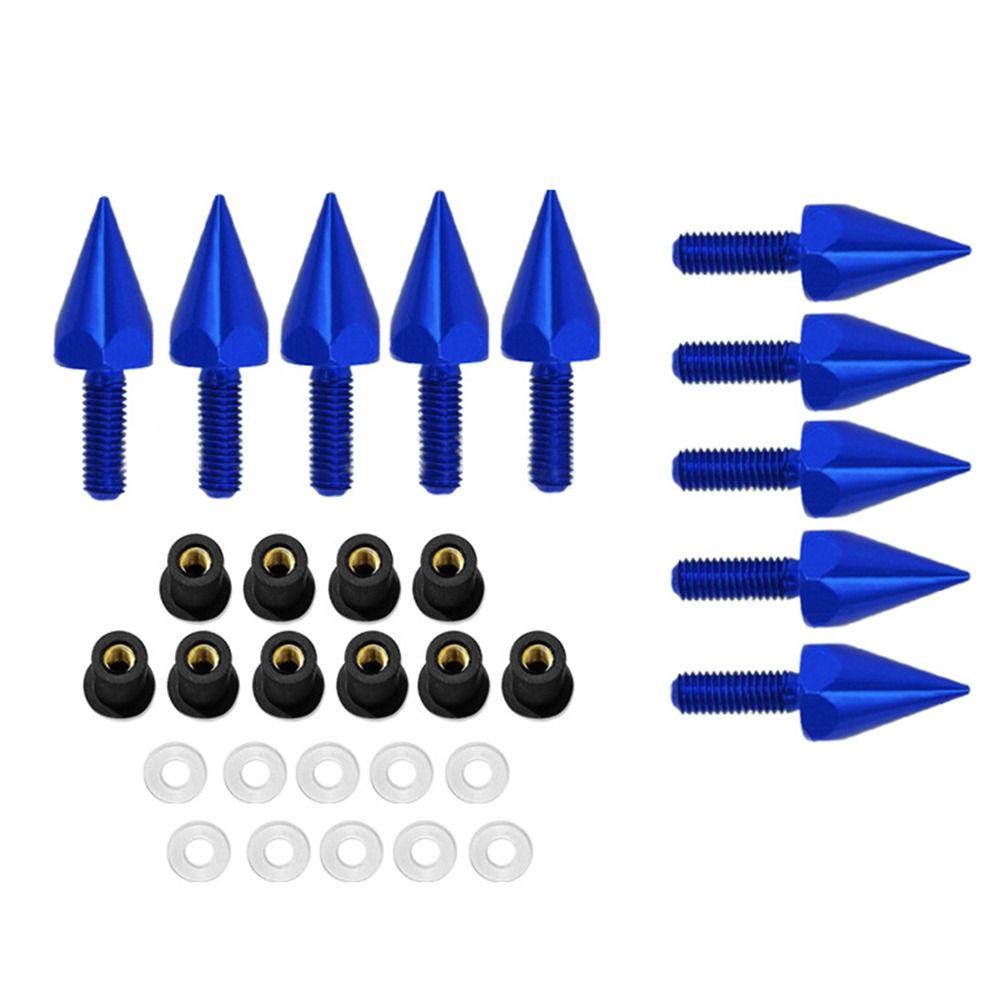 Populer 10PCS Sekrup Kaca Depan Motor Universal M5 Sekrup Mur Tetap Perlengkapan Motor