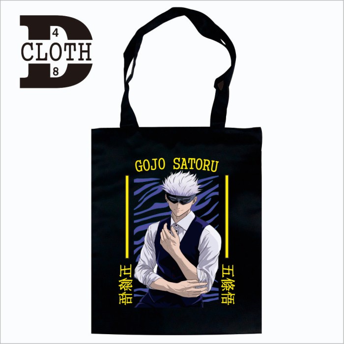 

TERMURAH Tote Bag Resleting Anime Gojo Satoru Jujutsu Kaisen Bahan Drill