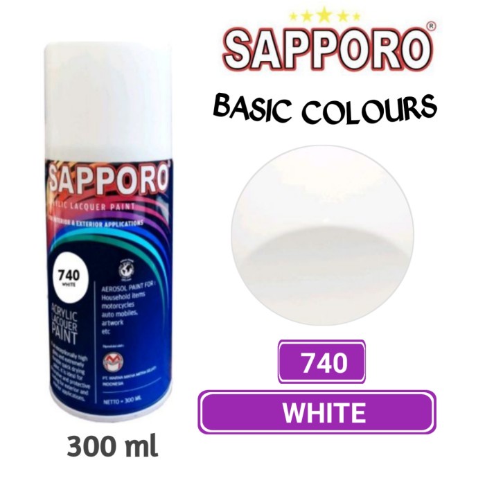 

740 WHITE SAPPORO STANDAR 300ml Cat Semprot Pylok Pilok Pylox