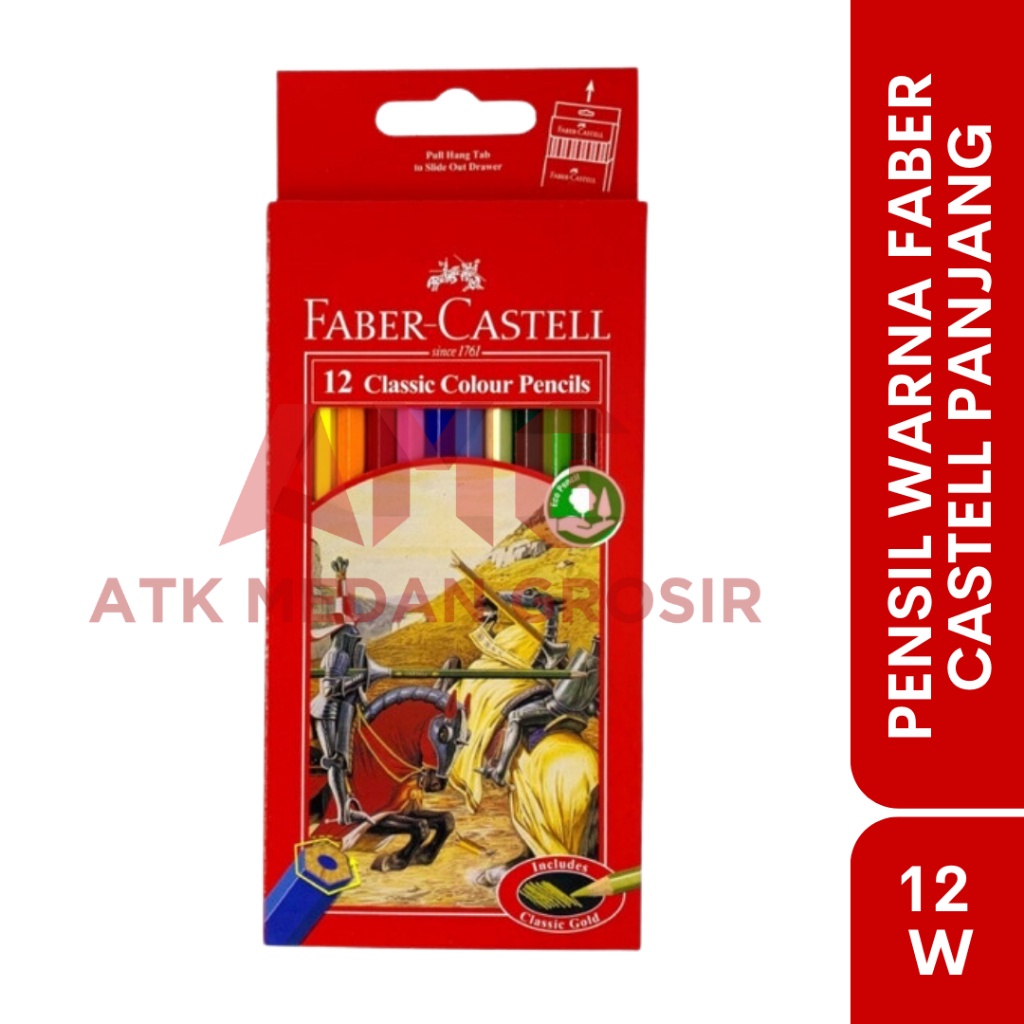 

PENSIL WARNA FABER CASTELL 12 WARNA PANJANG