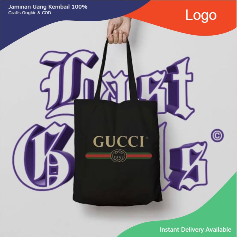 tote bag GUCCI / tote bag resleting / tote bag pria / tote bag wanita / tas tote bag distro / toteba