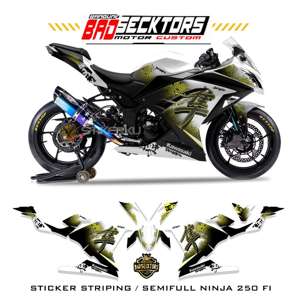 STRIPING NINJA250 FI SEMIFULL / NINJA 250 FI MOTIF 24 KANJI / SEMI FULL NINJA FI / NINJA 250 FI / ST