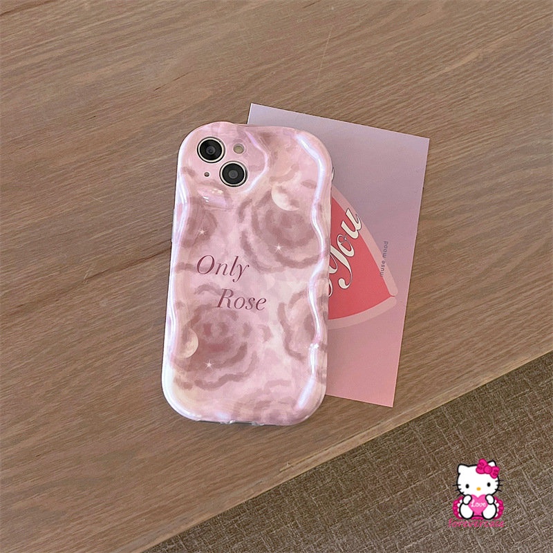 Case Bunga Segar Untuk Redmi9 10 10A 10C 9A 9T A2 A1 9C NFC Redmi Note11 11s 9 10Pro Max10 12 10S 8 POCO M3 Bunga Mawar 3D Bergelombang Pinggiran Melengkung Glossy Tpu Soft Cover