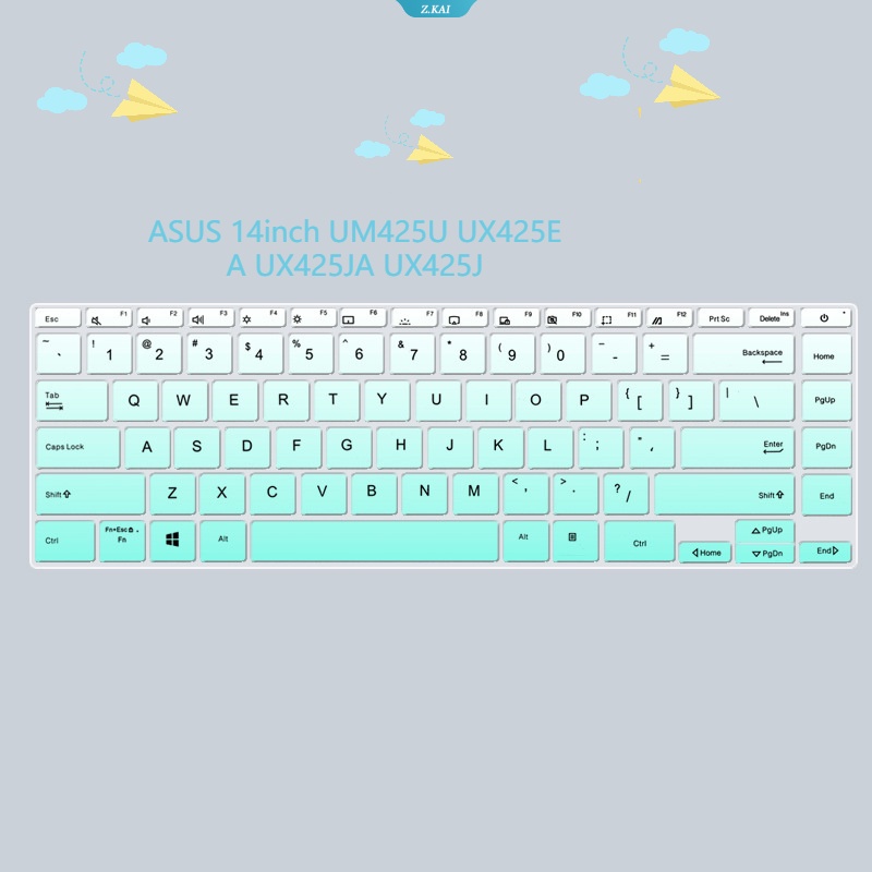 Baru Casing Keyboard Laptop TPU Silikon Tahan Air Cover Untuk ASUS 14inch UM425U UX425EA UX425JA UX425J Pelindung Kulit Keyboard Komputer Film [ZK]