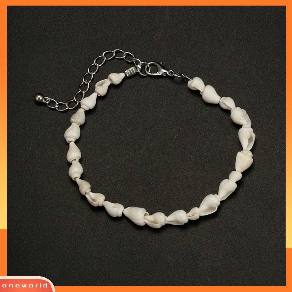 [WOD] 2pcs /Set Wanita Bohemia Shell Kaki Rantai Gelang Kaki Ankle Bracelet Barefoot Jewelry