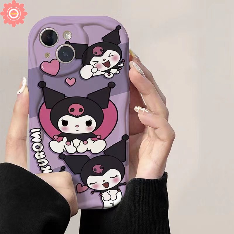 Case Untuk Redmi A1 10 9A 10C 9T 9C 9 10A 9C NFC A2 Note 11 12 10 11s 10s 10Pro 10 Pro Max Plus POCO M3 Kartun Lembut 3D Wavy Curved Edge Cute Pochacco Cinnamoroll Kuromi Soft Cover