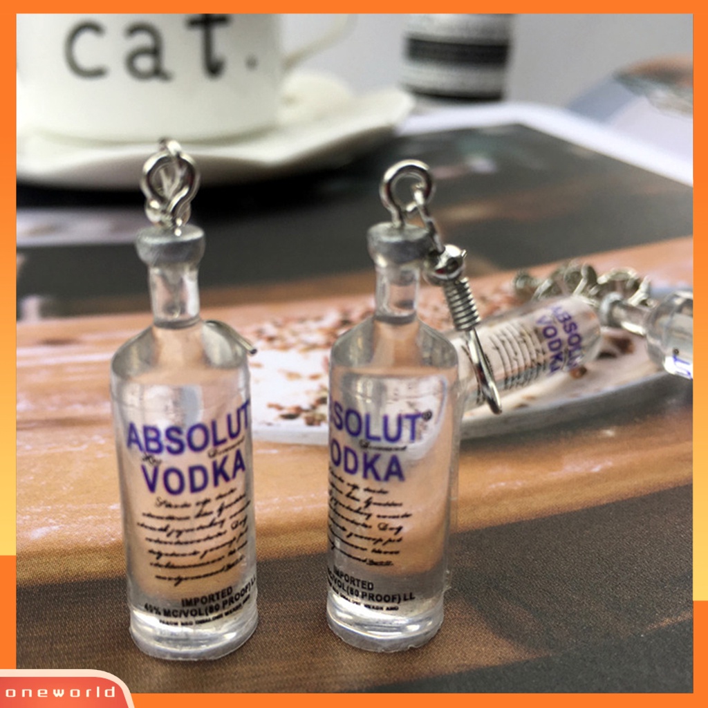 [WOD] 1pasang Botol Minum Mini Lucu Bentuk Anting Elegan Untuk Pacaran