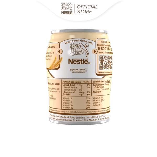 BEAR BRAND GOLD WHIITE MALT 140ML / SUSU STERIL