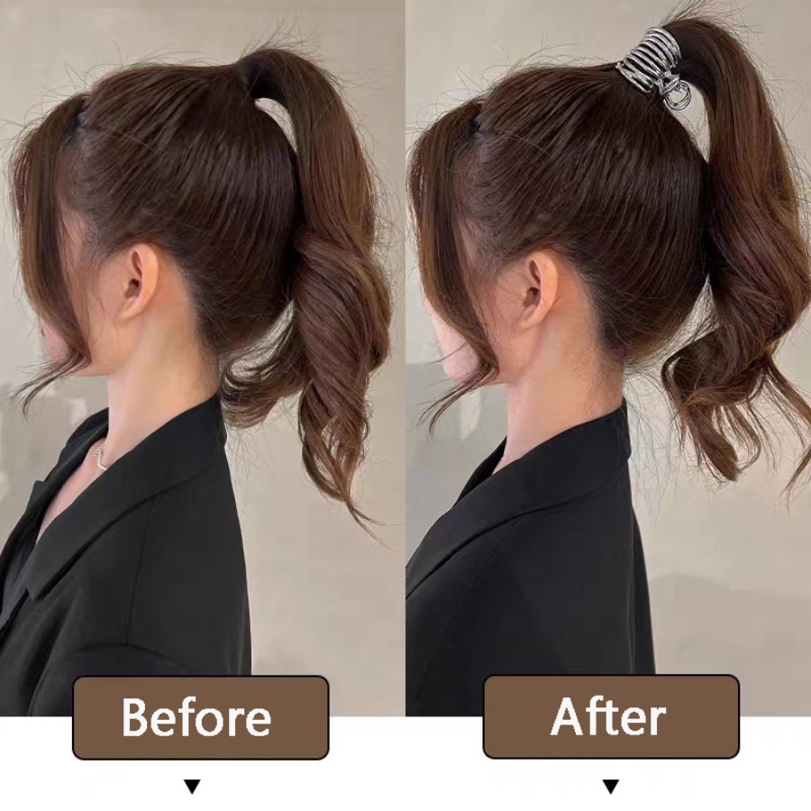 Baru Sederhana Logam Klip Rambut Cakar Rambut Fashion Tinggi Ponytail Jepit Rambut Wanita Aksesoris Rambut