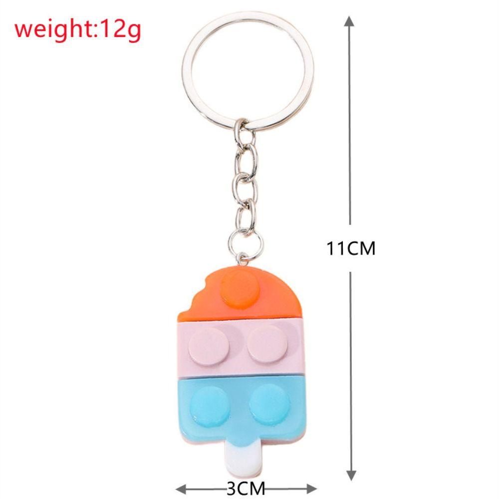 Lanfy Cinta Hati Bata Gantungan Kunci Wanita Pria Indah Liontin Aksesoris Fashion Perhiasan Ornamen Key Chain