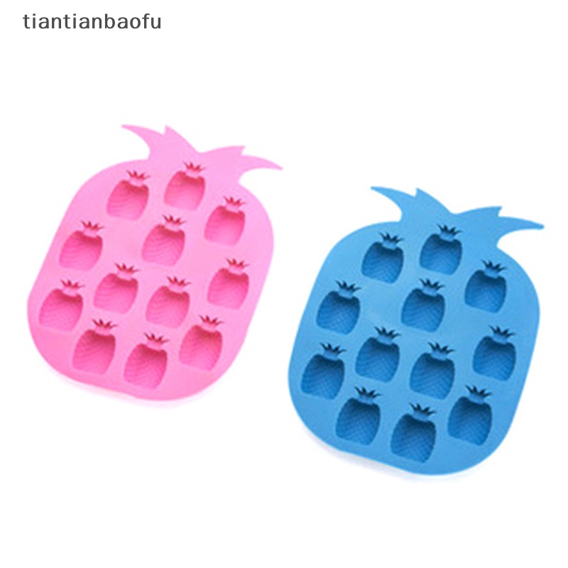 [tiantianbaofu] Diy Pineapple Ice Cube Ball Mold Tray Silikon Sphere Mold Bar Whiskey Cocktails Boutique