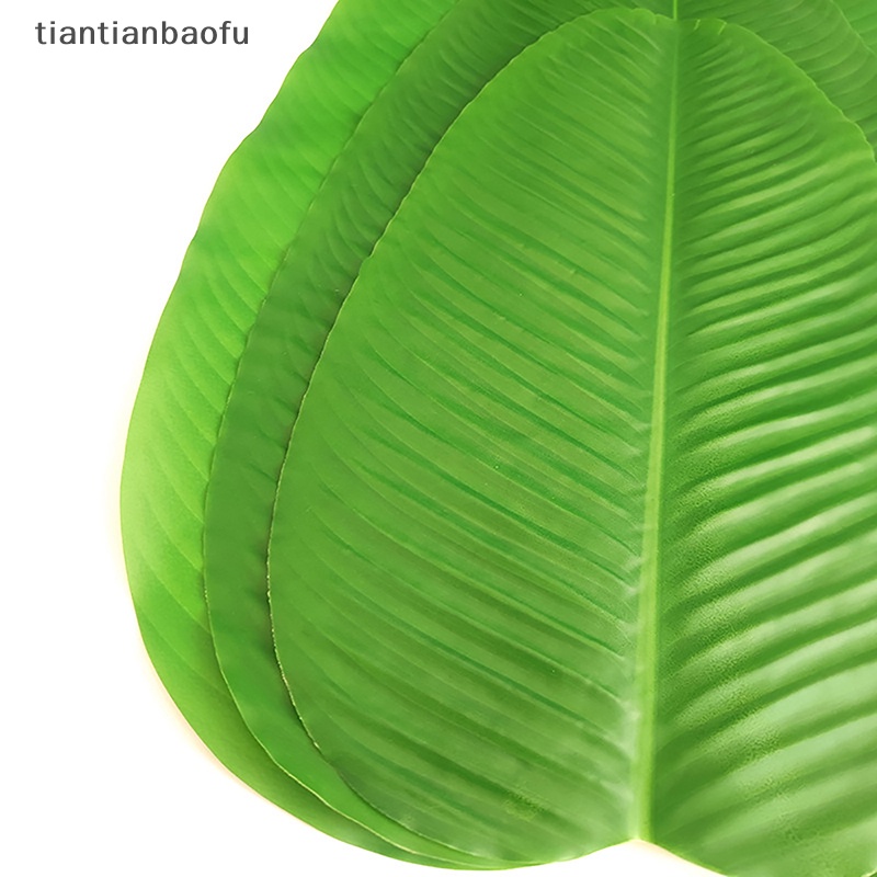 [tiantianbaofu] Daun Buatan Alas Meja Simulasi Anti Air Dekorasi Rumah Butik Pesta Tropis