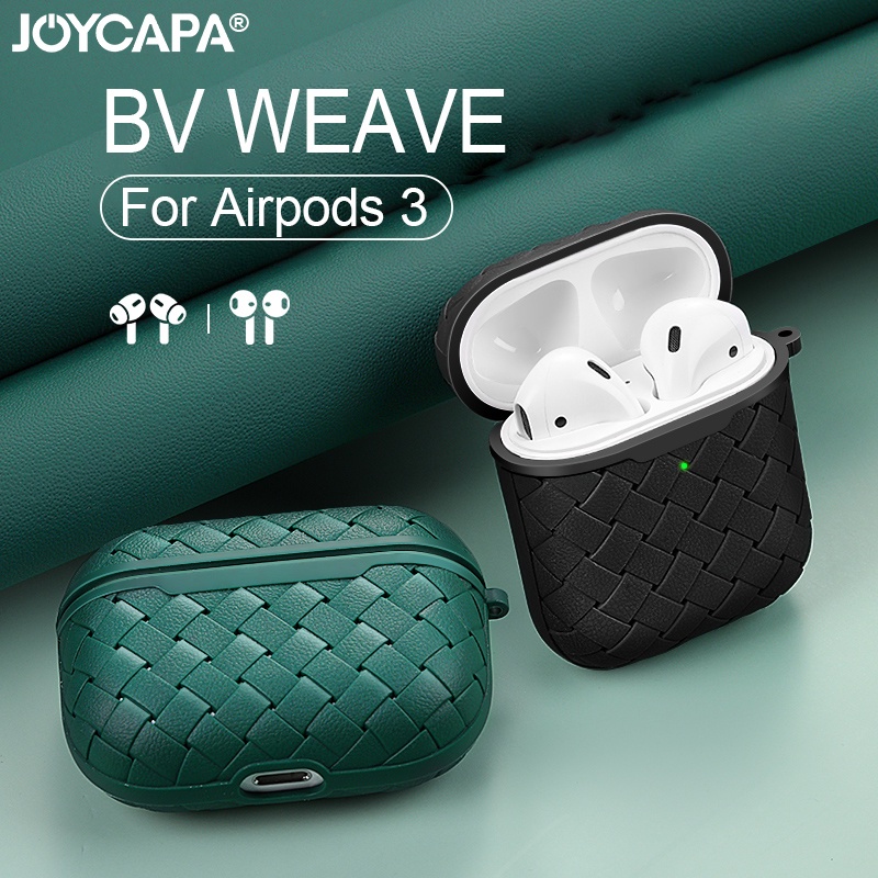 Braided Case Silikon Peredam Panas Untuk Airpods3 2 1 Pro Air Pods3 2021 Wireless Bluetooth Headphone Pelindung Case Soft BV Case Silicone