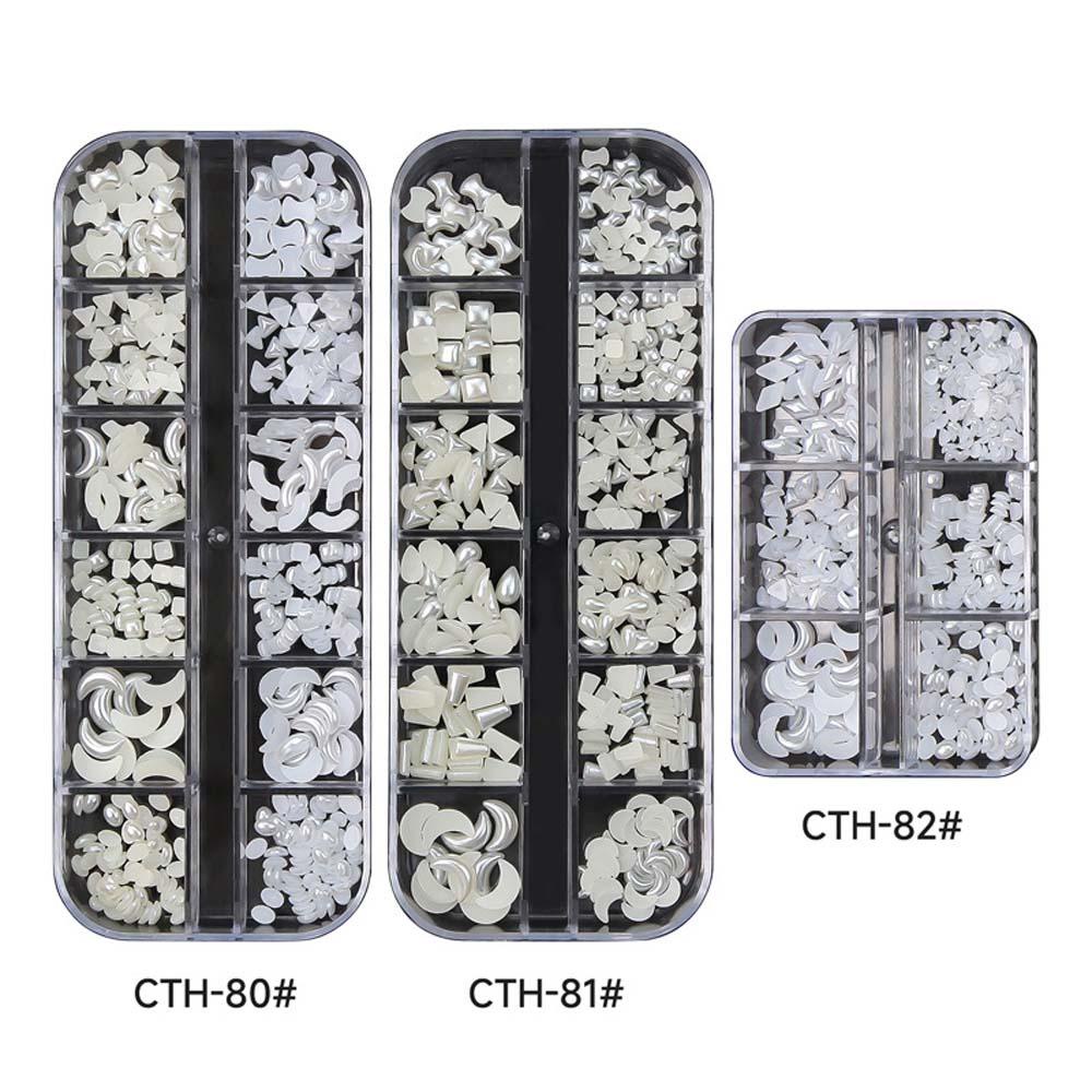 Needway Dekorasi Kuku Wanita Jepang Bulan Datar Bawah Segitiga Droplet 3D Nail Art Drills