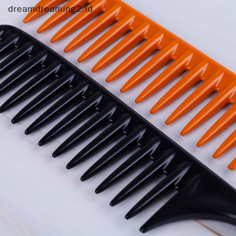 (drea) 1pc Tip Ekor Sisir Salon Sikat Rambut Alat Penata Rambut Diy Rambut Sisir Gigi Lebar //