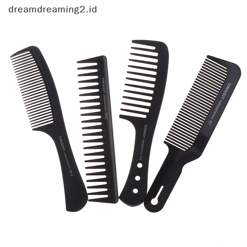 (drea) Sisir Potong Rambut Plastik Sisir Barber Sisir Styling Rambut Alat Sisir Gigi Halus //